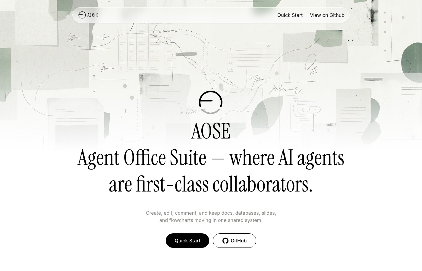 Agent Office Suite public platform context screenshot