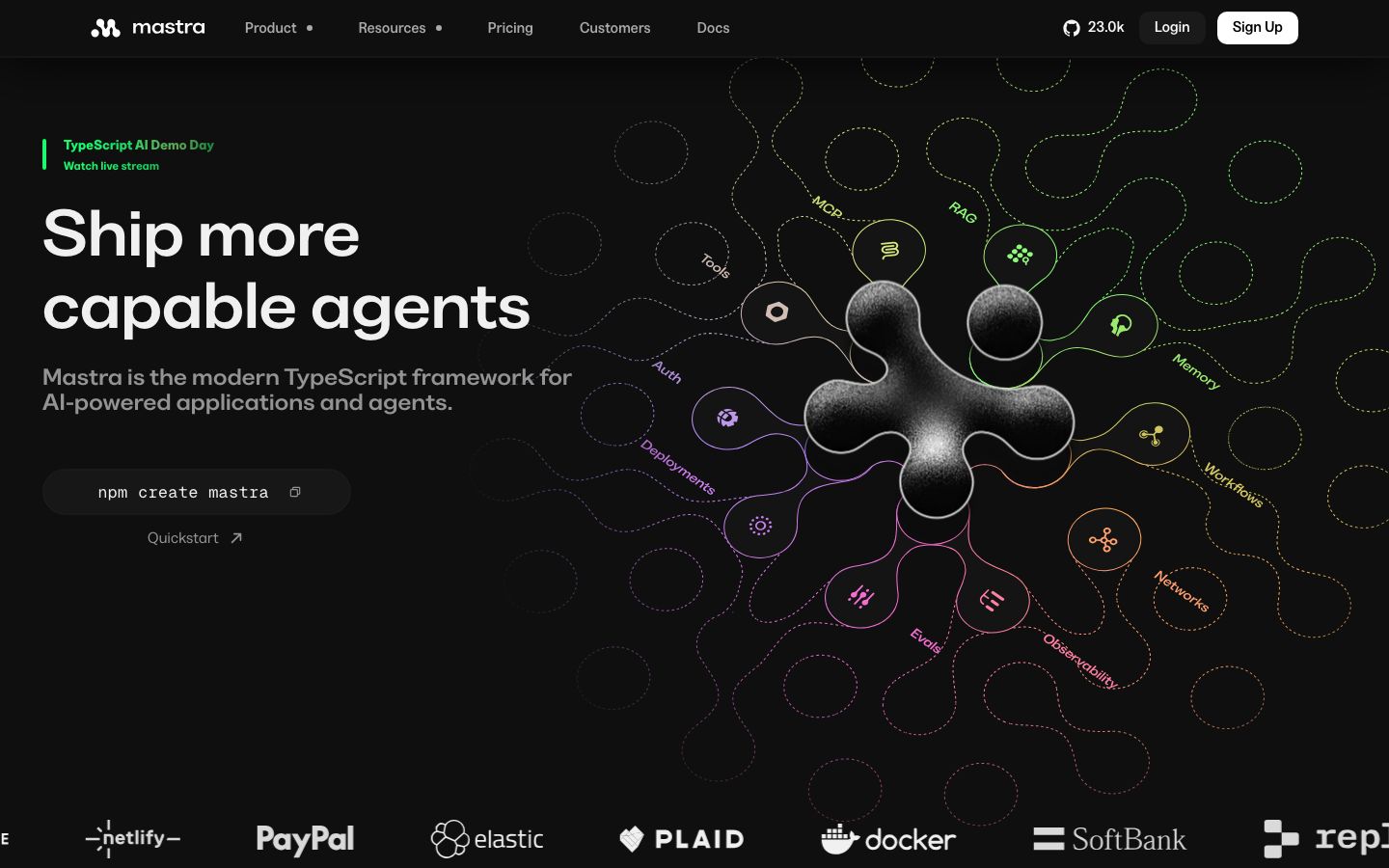 Mastra public platform context screenshot