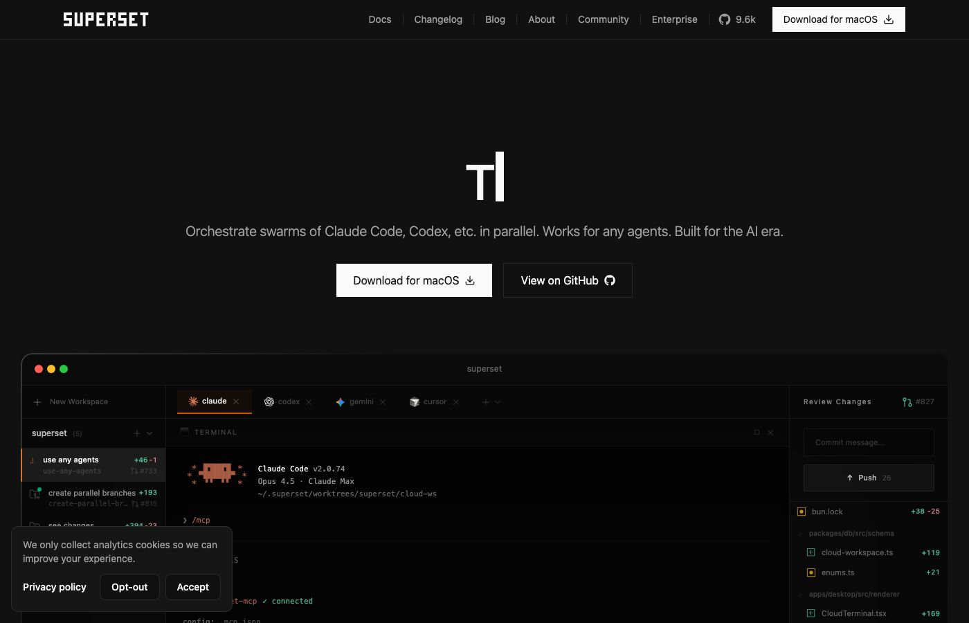 Superset public platform context screenshot